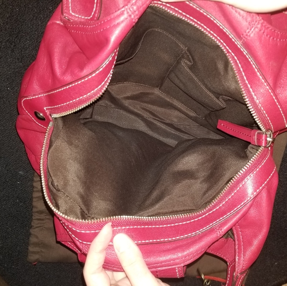 Red coach bag - Picture 3 of 3